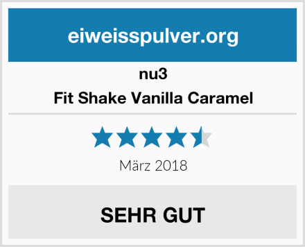 nu3 Fit Shake Vanilla Caramel Test