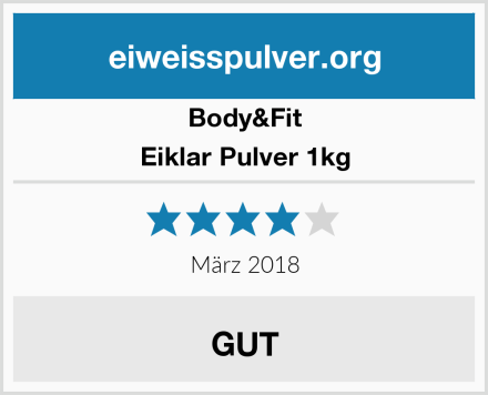 Body&Fit Eiklar Pulver 1kg Test