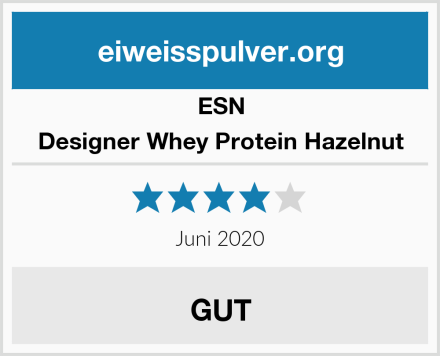 ESN Designer Whey Protein Hazelnut Test