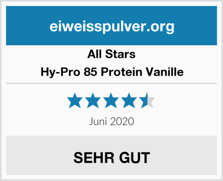 All Stars Hy-Pro 85 Protein Vanille Test