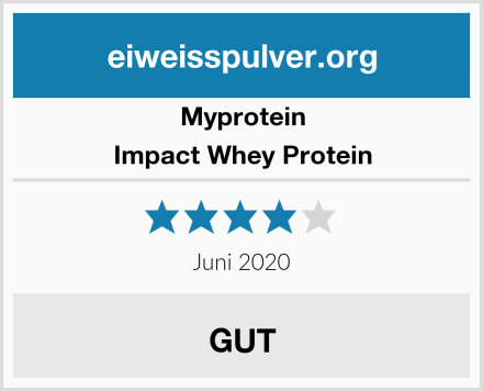 Myprotein Impact Whey Protein Test