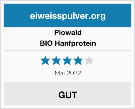 Piowald BIO Hanfprotein Test