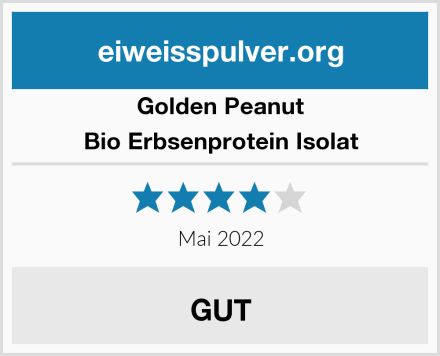 Golden Peanut Bio Erbsenprotein Isolat Test