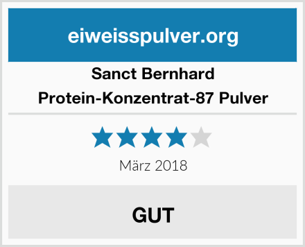 Sanct Bernhard Protein-Konzentrat-87 Pulver Test