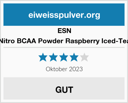 ESN Nitro BCAA Powder Raspberry Iced-Tea Test