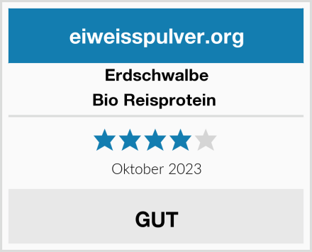 Erdschwalbe Bio Reisprotein  Test