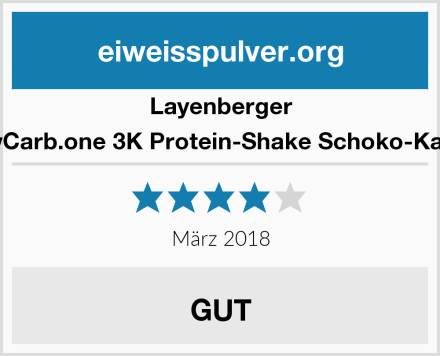 Layenberger LowCarb.one 3K Protein-Shake Schoko-Kaffee Test