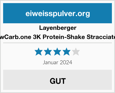 Layenberger LowCarb.one 3K Protein-Shake Stracciatella Test