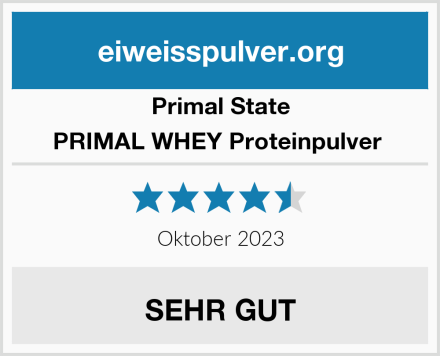 Primal State PRIMAL WHEY Proteinpulver  Test