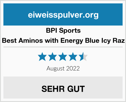 BPI Sports Best Aminos with Energy Blue Icy Raz Test