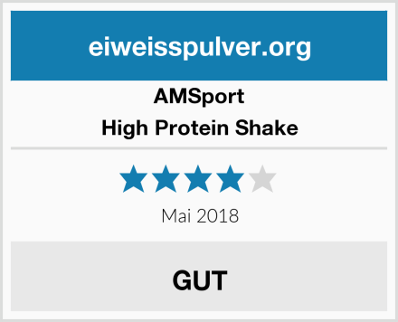 AMSport High Protein Shake Test