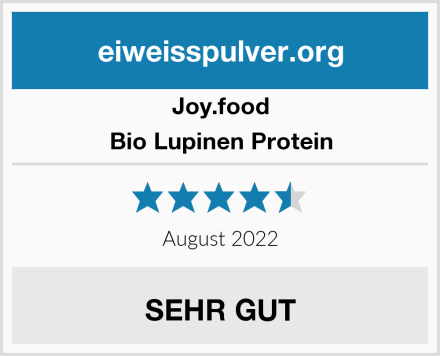 joy foods Bio Lupinen Protein Test