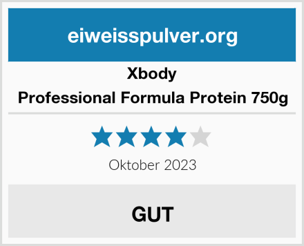 Xbody Professional Formula Protein 750g Test