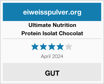 Ultimate Nutrition Protein Isolat Chocolat Test
