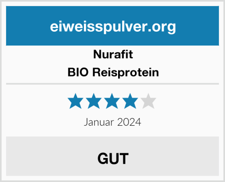 Nurafit BIO Reisprotein Test