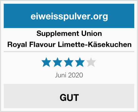 Supplement Union Royal Flavour Limette-Käsekuchen Test