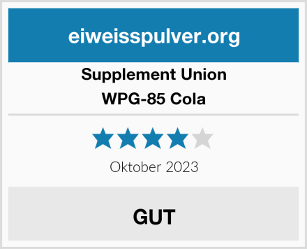 Supplement Union WPG-85 Cola Test