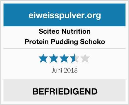 Scitec Nutrition Protein Pudding Schoko Test
