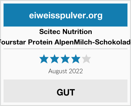 Scitec Nutrition Fourstar Protein AlpenMilch-Schokolade Test