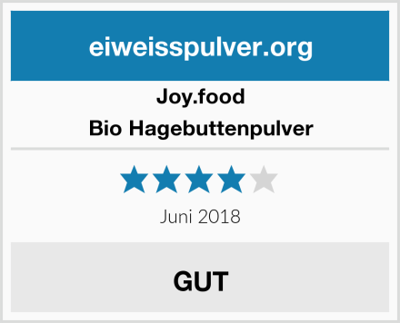 joy foods Bio Hagebuttenpulver Test