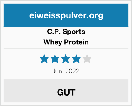 C.P.Sports Whey Protein Test