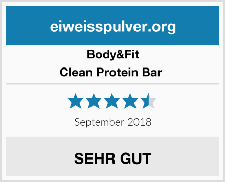 Body&Fit Clean Protein Bar  Test