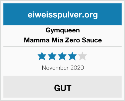 GymQueen Mamma Mia Zero Sauce Test