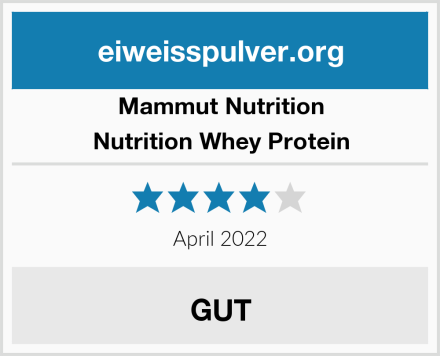 Mammut Nutrition Nutrition Whey Protein Test
